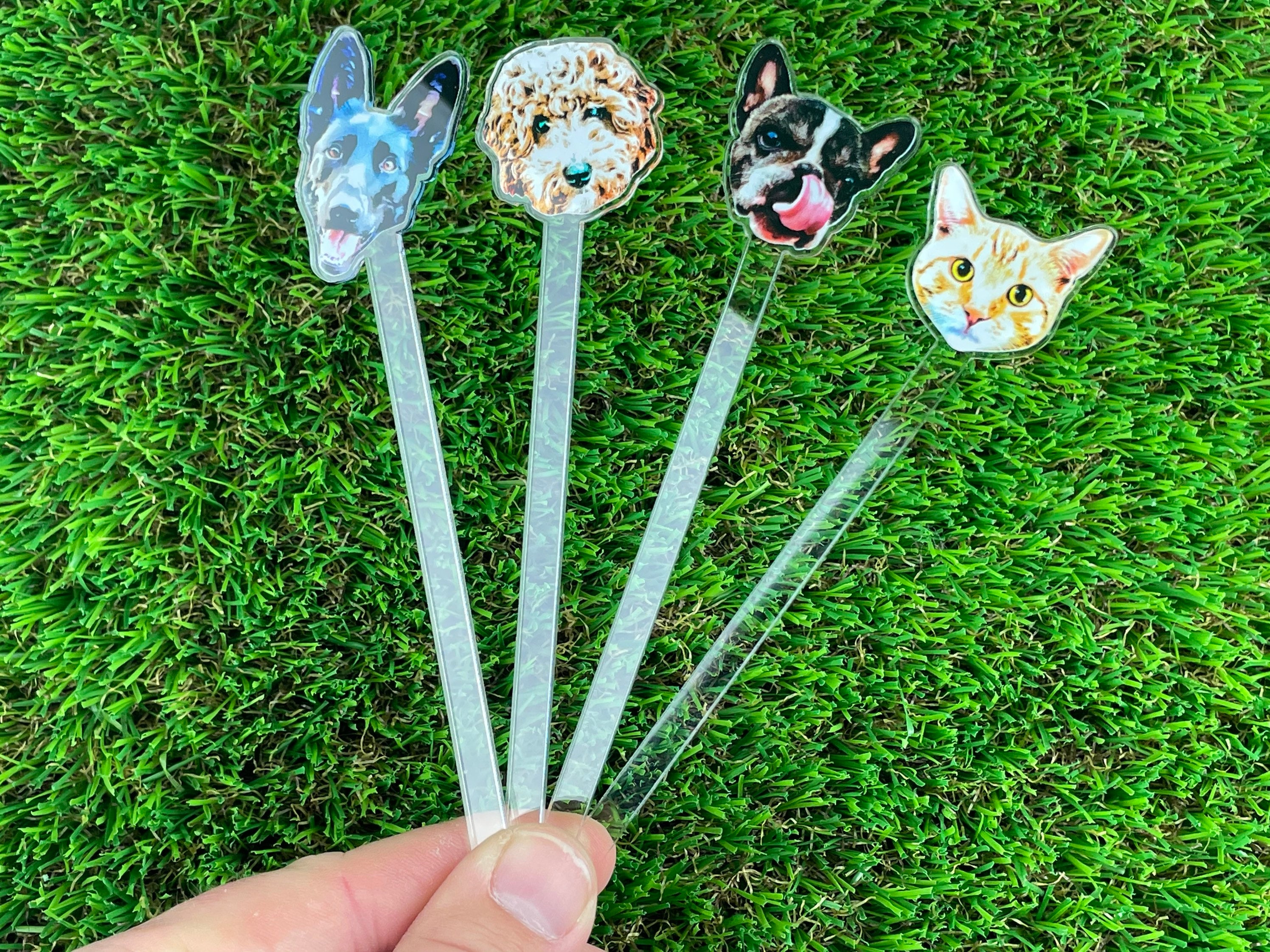Print YOUR Dog Pet Stir Sticks, 2-sided Signature Drink, I Do Too & Dog Of Honor, Watercolor Acrylic Cocktail Stirrers, Wedding Swizzle