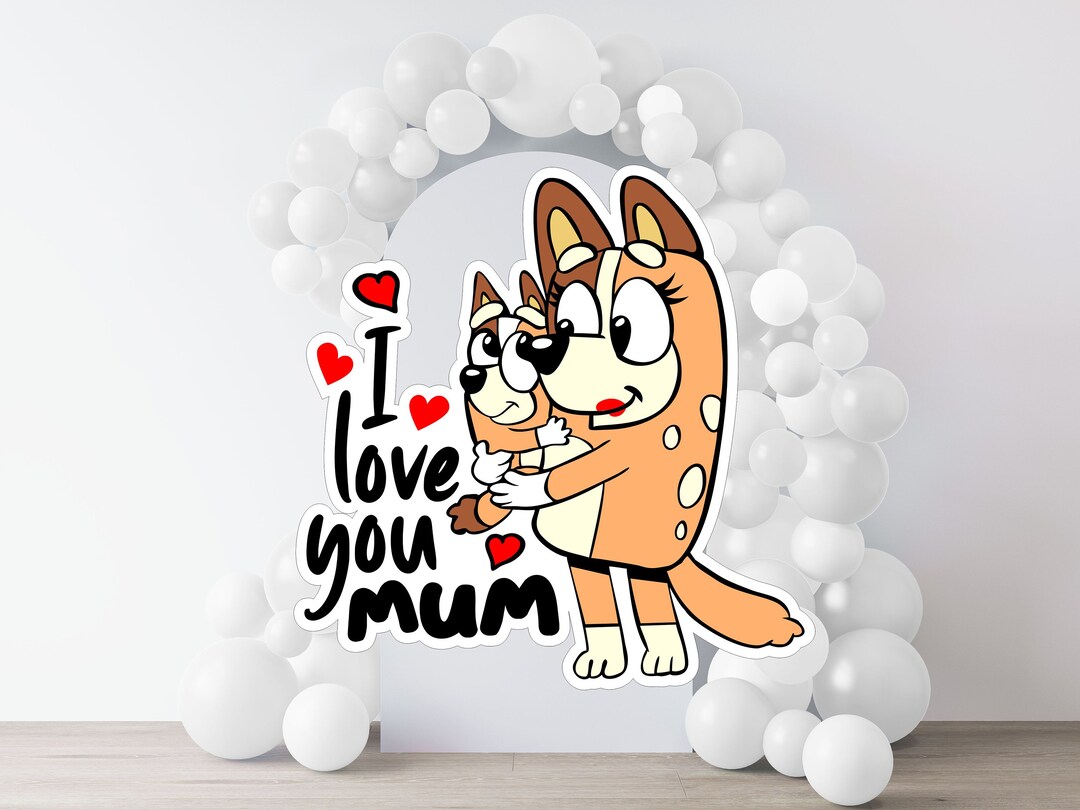 Large Bluey Props, Birthday Party Cutouts, Professionally Printed on ...