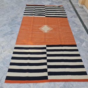 Personalisierter Teppich, Flachgewebe Teppich, Wollteppich, 100x160, 230x220, 6x9, Wollteppich, Wohnzimmerteppich