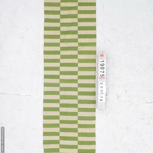 Green and white runner rug, striped rug runner, hallway rug, stairs runner, kitchen rug, long area rug, custom runner, personalized runner