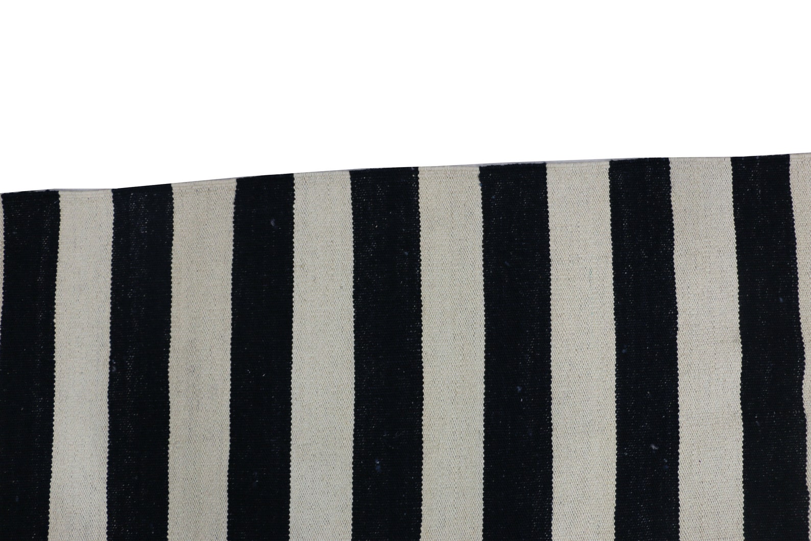 Striped Kilim Rug Black and White Rug Black and Ivory Rug Etsy