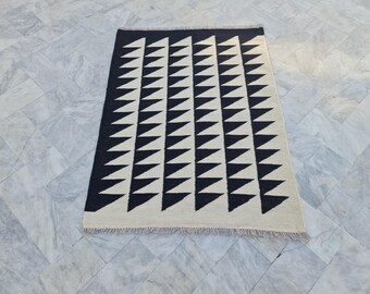 Black and white rug, living room rug, custom rug, bedroom rug, kitchen rug, 8x10 rug, 9x12 rug, 10x14 rug, 6x9 rug, large area rug, 5x7 rug