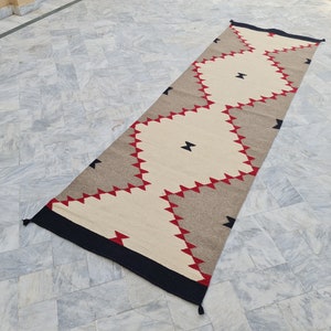 Navajo runner rug, navajo hallway rug, long rug runner, corridor rug, 20 feet runner, custom size runner, custom navajo runner, entry rug