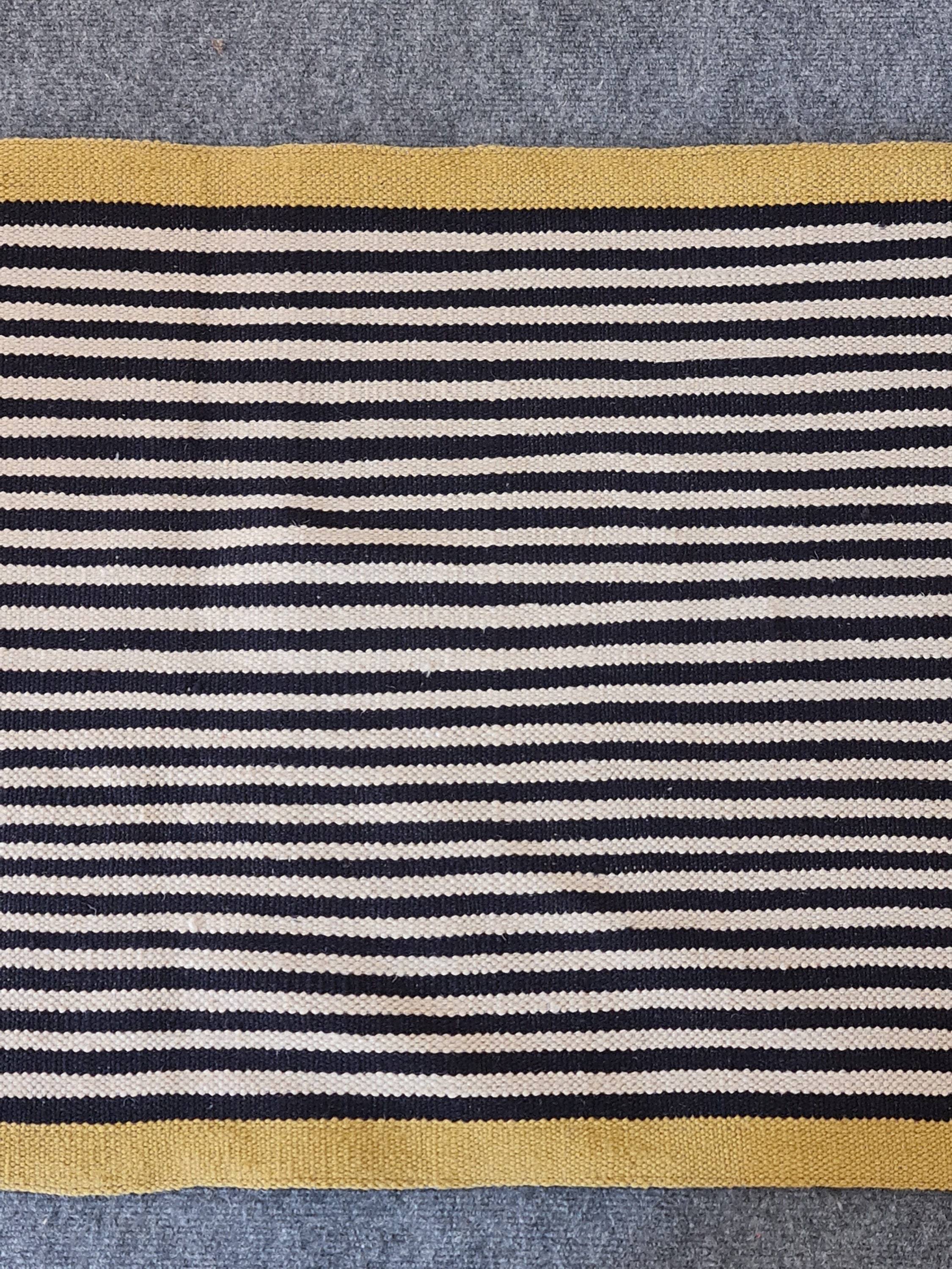 Rug Runner, Custom Runner, Hallway Rug, Black and White Runner, Wool ...