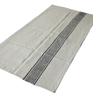 Runner rug, designer rug, black and white rug runner, hallway rug, long rug, wool rug, corridor rug, custom made rug, extra long rug