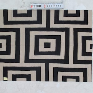 Designer kilim rug, geometric rug, black and white rug, area rug, all size available, small area rug, large area rug, accent rug, custom rug