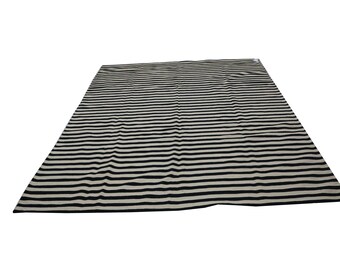 Alfombra Kilim de lana de 8x10 pies, alfombra grande, tejido plano