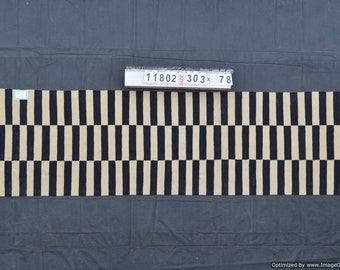 Striped rug runner, hallway rug, kilim rug runner, striped runner rug, long rug, entryway rug, corridor rug, Made to order runner rug.