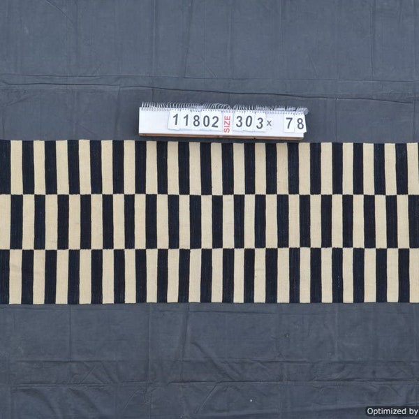 Striped rug runner, hallway rug, kilim rug runner, striped runner rug, long rug, entryway rug, corridor rug, Made to order runner rug.
