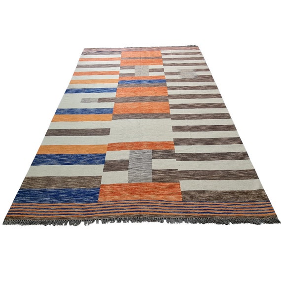 Large area rug, designer rug, living room rug, bedroom rug, 9x12 area rug, 8x10 kilim rug, 10x14 rug, 12x18 rug, wool rug, dhurrie rug