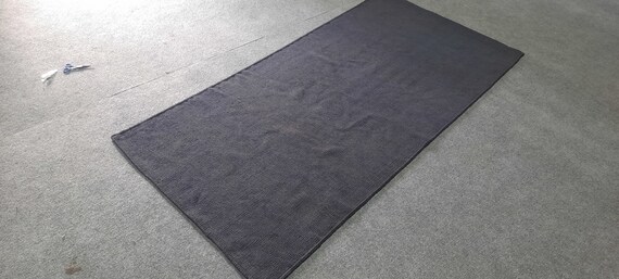 Black area rug, 8x10 kilim rug, plain solid black rug, dhurrie rug, flat weave rug, living room rug, custom size rug, 9x12, 4x6, 5x7, 5x8