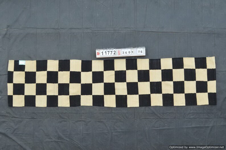 Checkered Rug, Runner Rug, Checker Rug, Hallway Rug, Corridor Rug