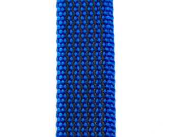 Gurtband gummiert blau 20mm breit mit Gummifäden