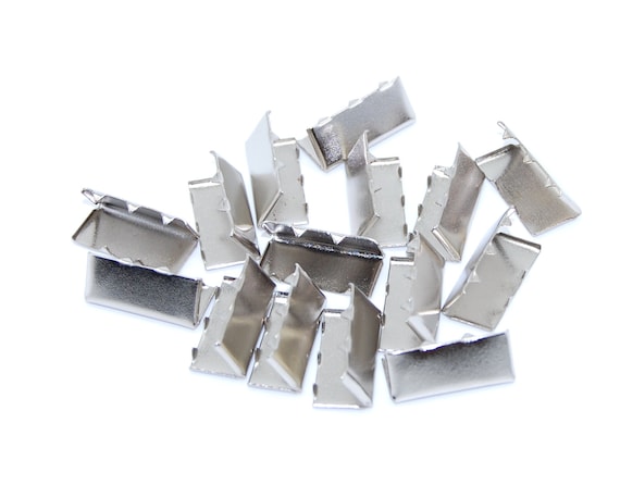 Gurtbandende 30mm silber 5 St. Gurtband Endstück 10 St.