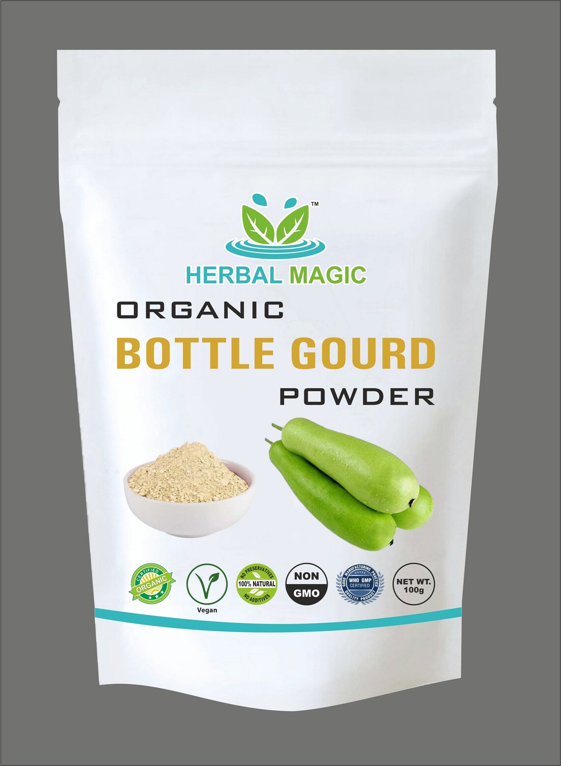 100g Certified Organic Bottle Gourd Powder ISO GMP Organic Etsy