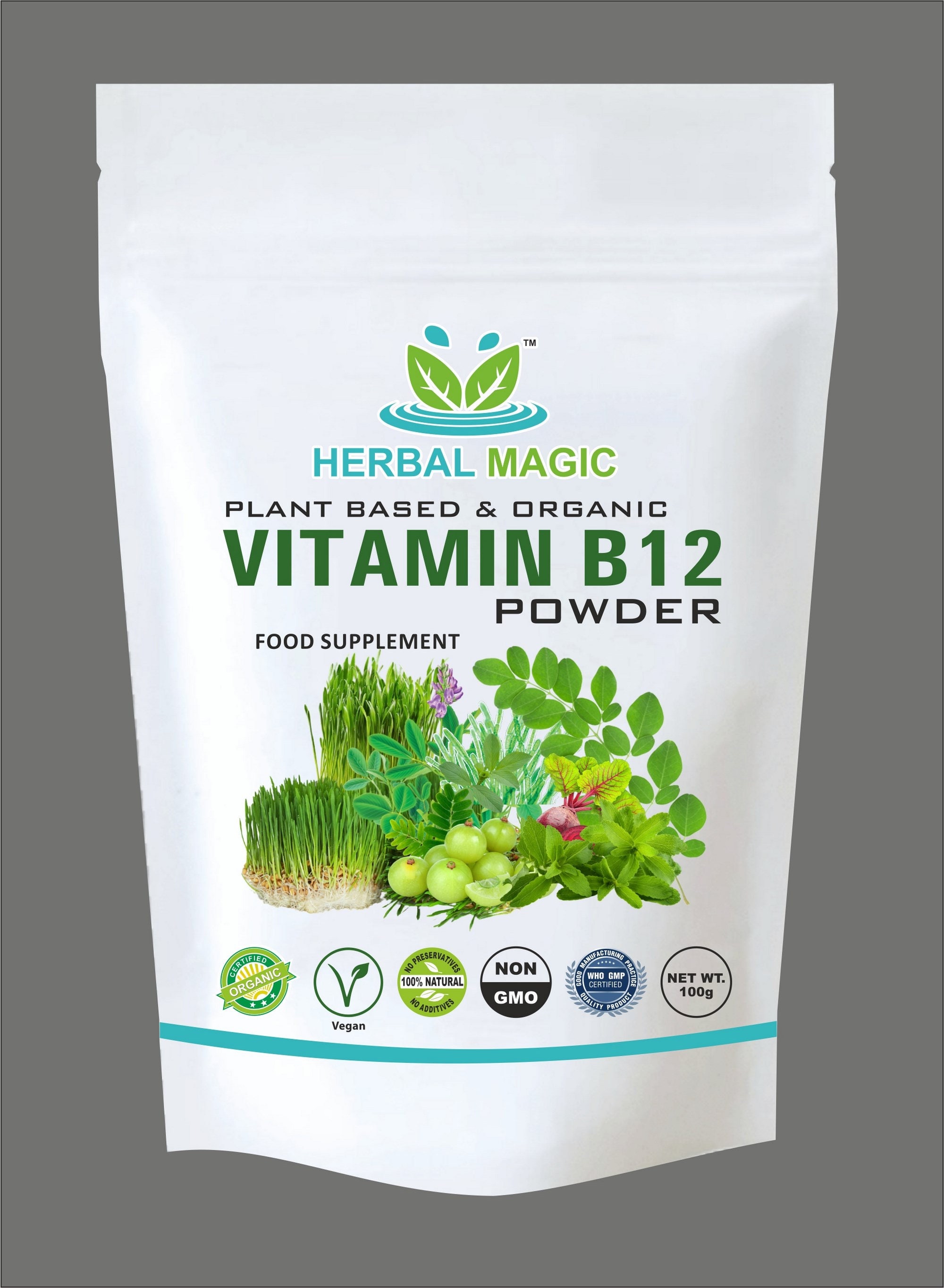 100 Pure & Natural 100g Vitamin B12 Powder Real Fruit Veg Etsy