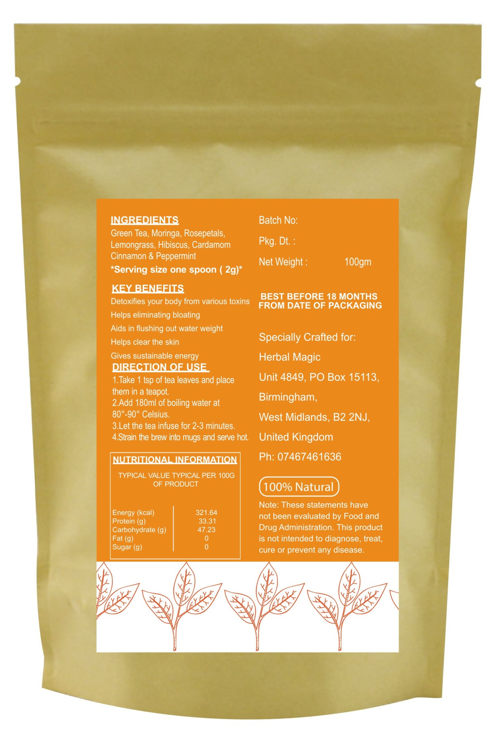 Herbal Magic's Magical Blends Detoxifying Tea Natural Etsy