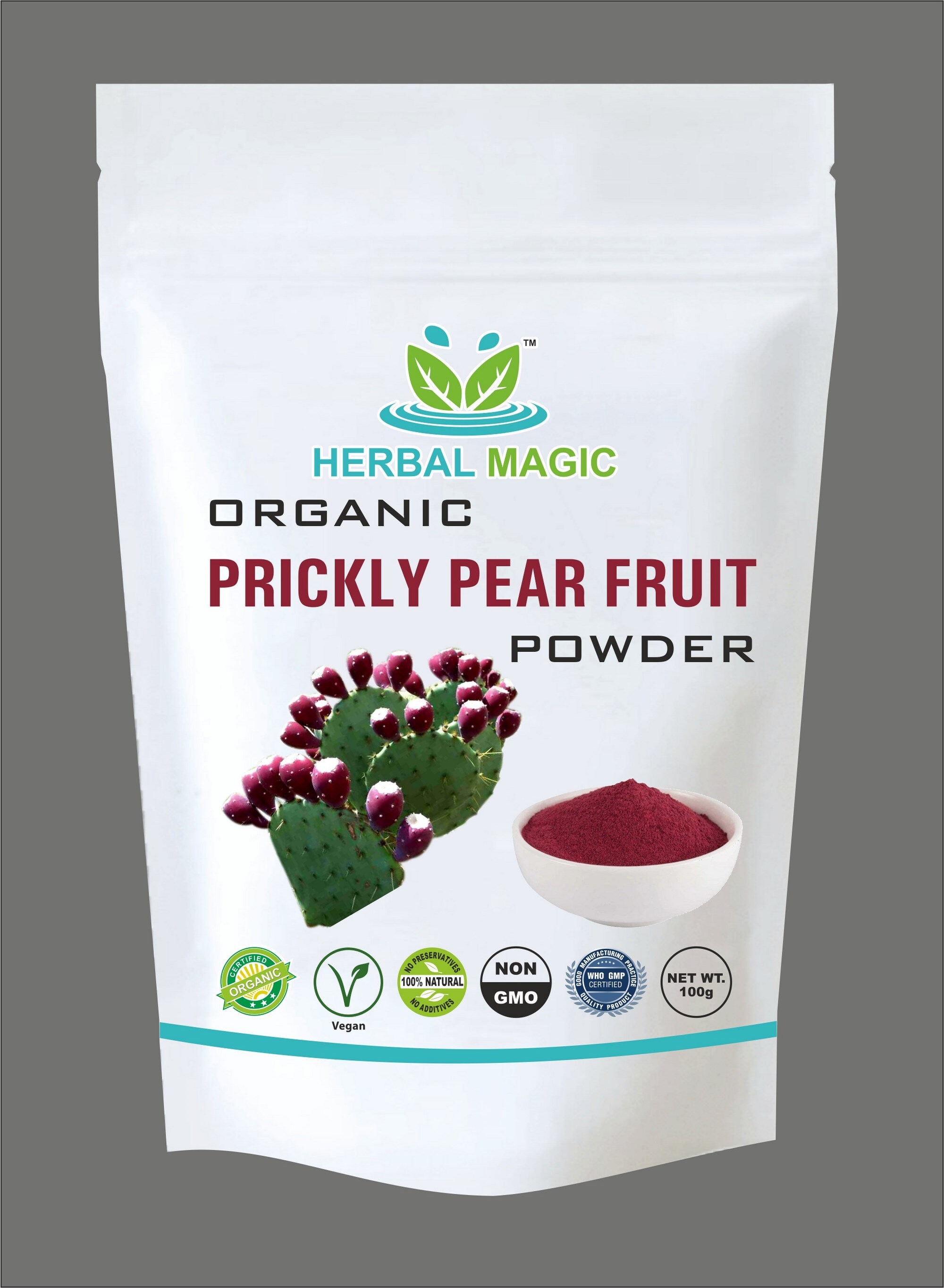 100g Certified Organic Prickly Pear Cactus Fruit Powder Etsy