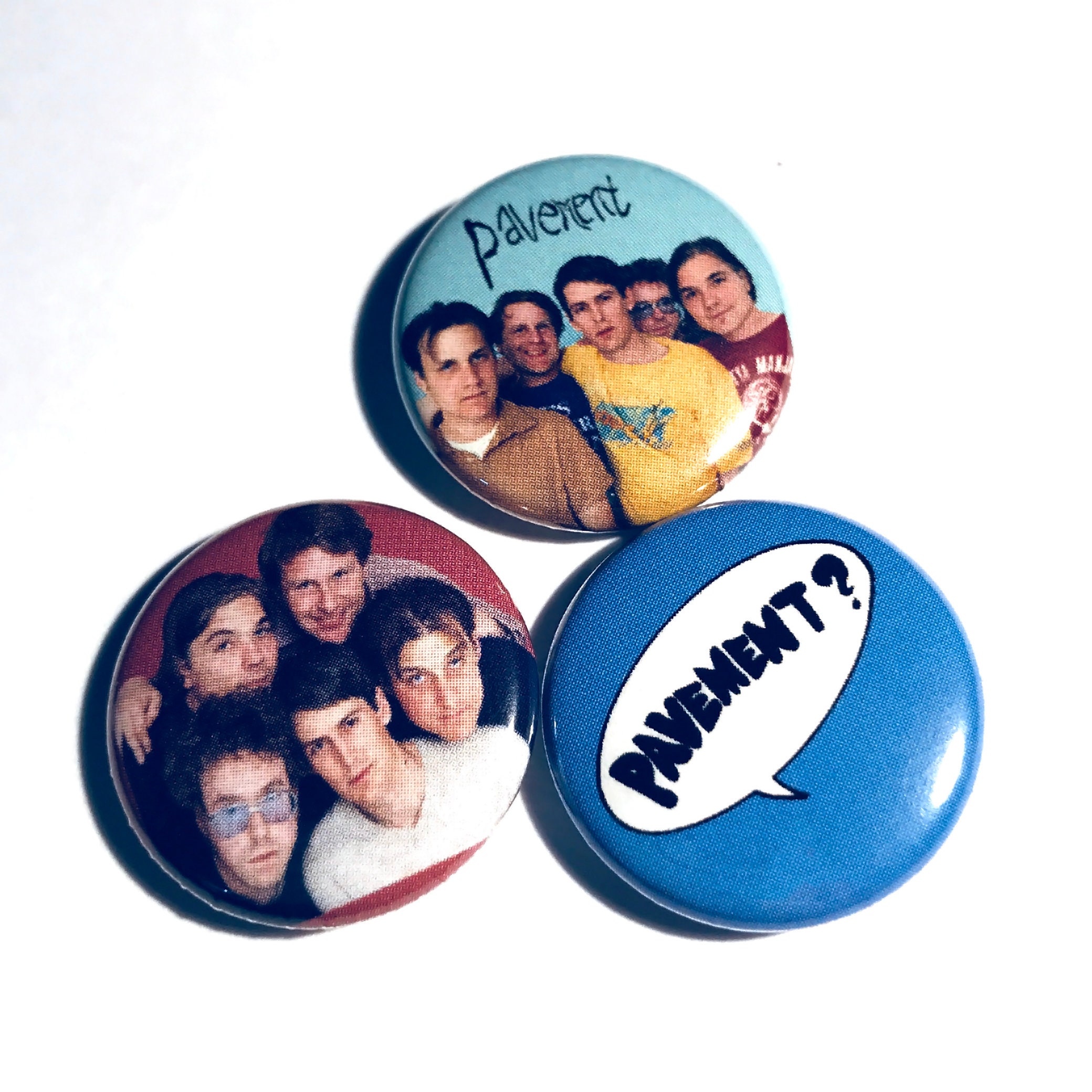 Set Of Three 1 Pavement The Rock Band Buttons Etsy