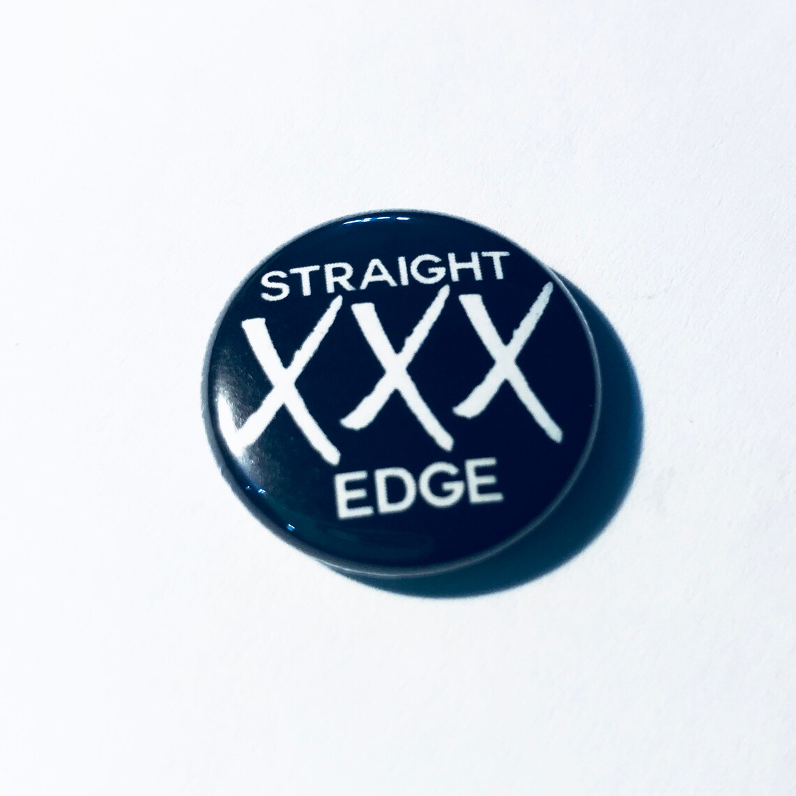 STRAIGHT EDGE Punk Rock 1 Pinback Button Etsy