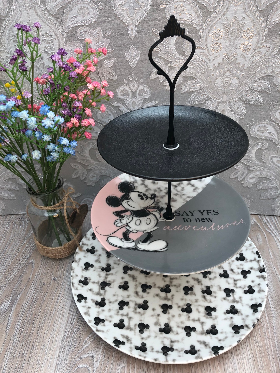 Disney Micky Mouse Cake Stand Lovely 3 Tier Stand Perfect Etsy