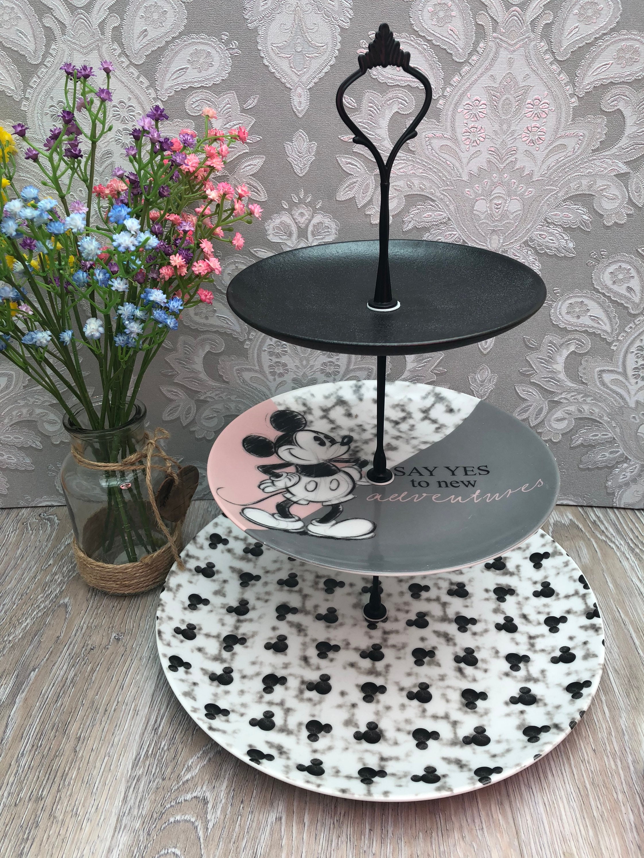 Disney Micky Mouse Cake Stand Lovely 3 Tier Stand Perfect Etsy