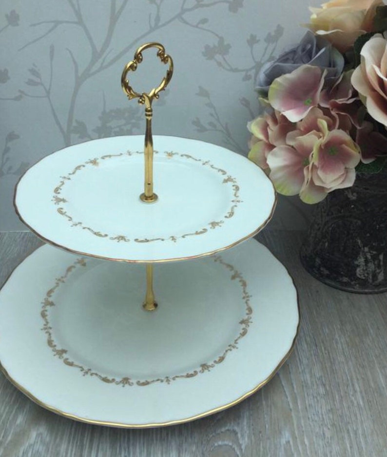 Royal Worcester Cake Stand 2 Tier Stand perfect for