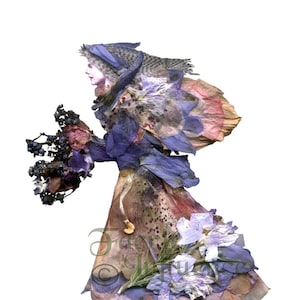 Fées de fleurs, art de Zella, 5X7 Fairy Note Cards avec enveloppes, « Maisie » Jardin et fées de la forêt