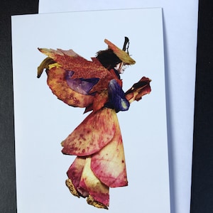 Féeries from Flowers, Art by Zella, 5X7 Fairy Note Cards with Envelopes, « Kiesha » Garden and Forest Fairies