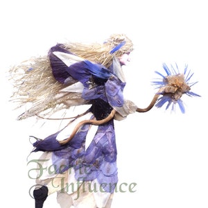 Féeries from Flowers, Art by Zella, 5X7 Fairy Note Cards with Envelopes, « Tinqa » Garden and Forest Fairies