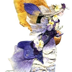 Fées de fleurs, Art de Zella, 5X7 Fairy Note Cards avec enveloppes, « Elyzabel » Delphinium, Jardin et Fées des Forêts