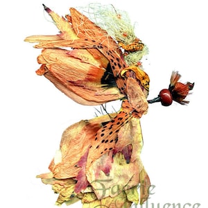 Fées de fleurs, Art par Zella, 5X7 Fairy Note Cards avec enveloppes, « Brianna » Tiger Lily, Jardin et Fées de la Forêt