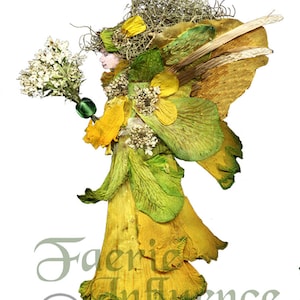 Fées de fleurs, Art par Zella, 5X7 Fairy Note Cards avec enveloppes, « Daleana » Jonquilles, Jardin et Fées de la Forêt