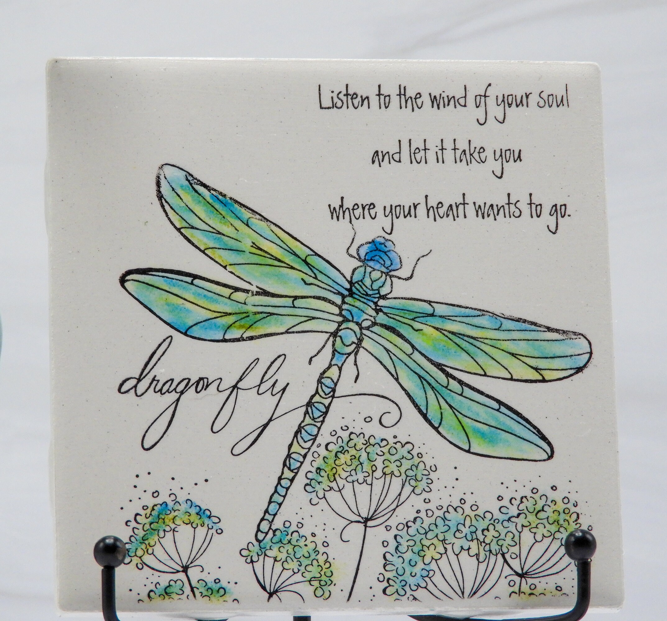 Page De Garde Cahier Libellule Art Peinture aquarelle dart de carreaux de céramique art de - Etsy France