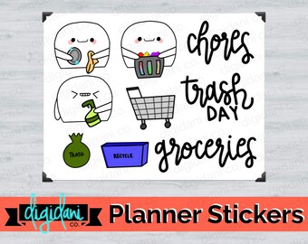 Digital Planner Sticker - HOUSEHOLD CHORES