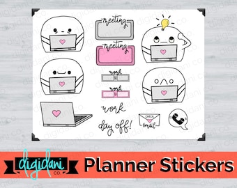Digital Planner Sticker - WORK/COMPUTER