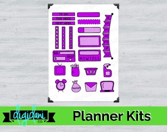 Digital Planner Kits - PURPLE