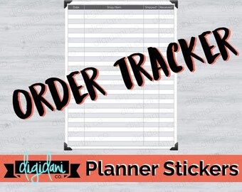 Digital Planner Sticker - ORDER TRACKER