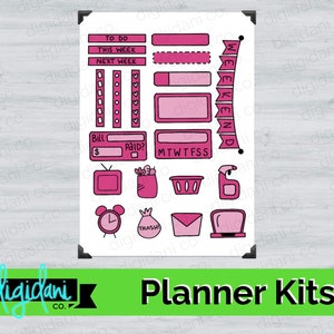 Digital Planner Kits PINK image 1