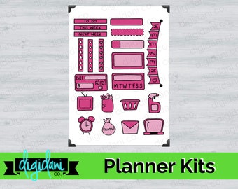 Digital Planner Kits - PINK