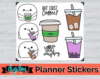 Digital Planner Sticker - COFFEE