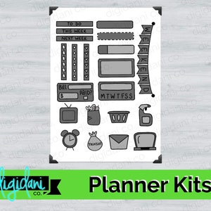 Digital Planner Kits GREY image 1