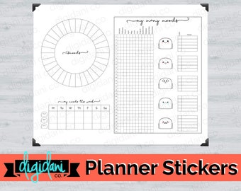 Digital Planner Sticker - MOOD TRACKERS