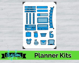 Digital Planner Kits - BLUE