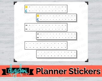 Digital Planner Sticker - TIMEBARS (horizontal)