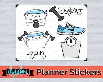 Digital Planner Sticker - WORKOUT