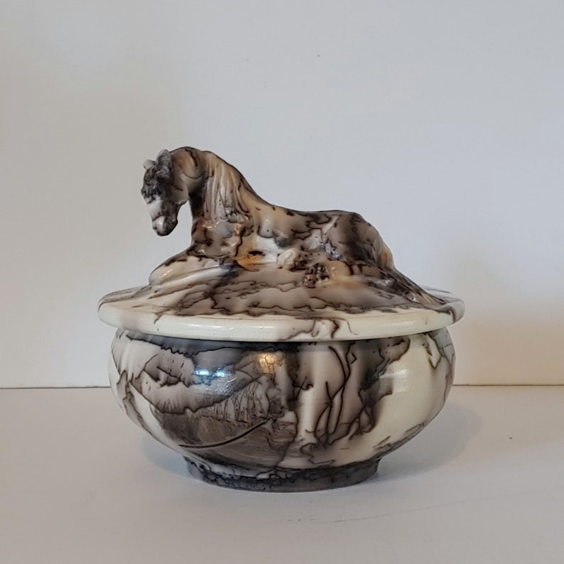 Custom Horse Hair Memorial Urn With Hand Sculpted Sleeping Etsy