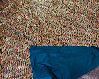 180cm x 166cm Tagesdecke/Dohar mit Kissenrolle ? Indisch/Thai metallisch
