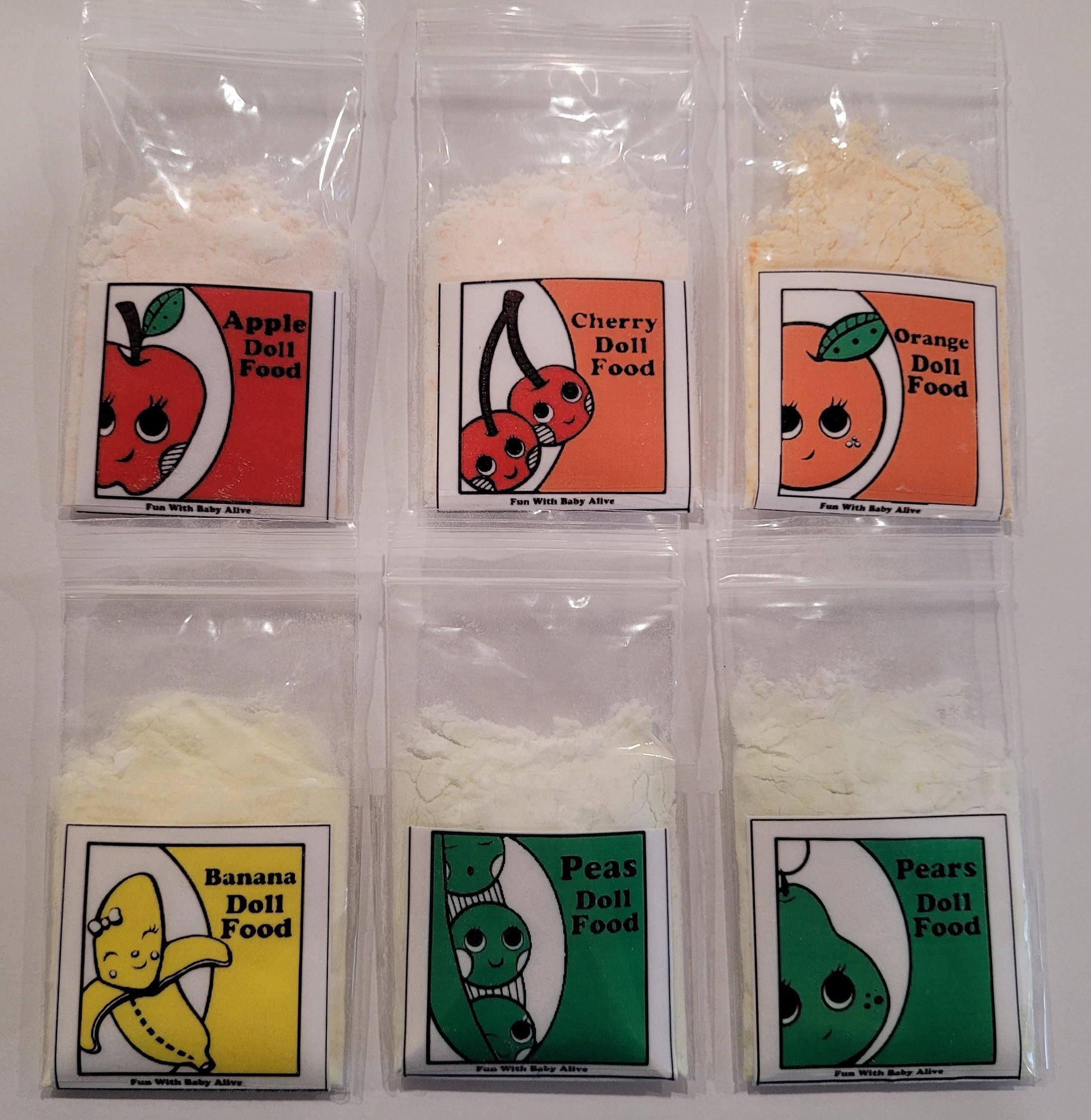 Baby Alive Doll Food Packets 6 Packets Etsy