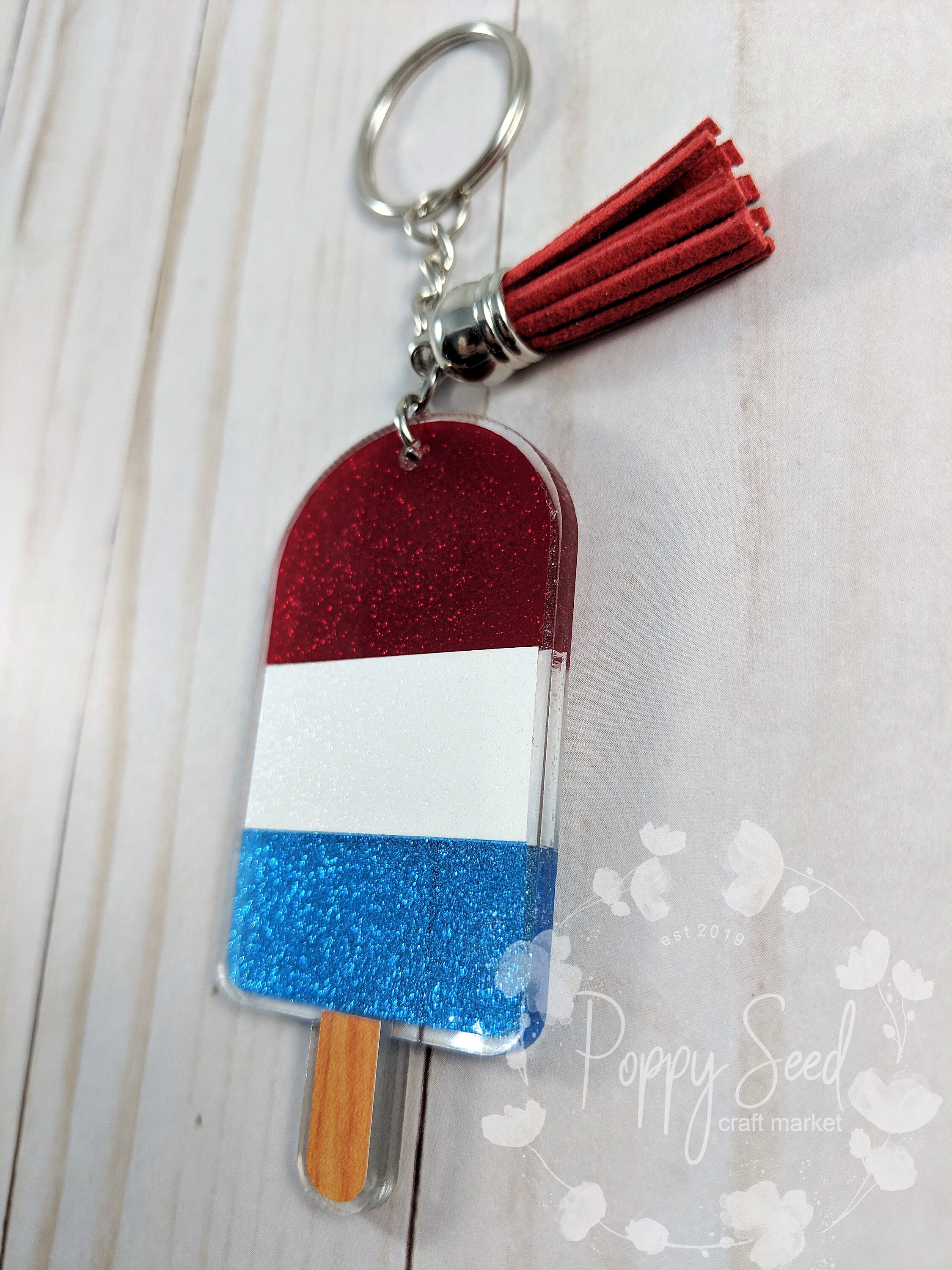 Custom keychain Personalized keychain Popsicle keychain Ice Etsy